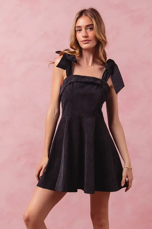 black game day dress Touchdown Sequin Football Shop the Mint Featuring a playful shoulder ruffle and flattering tiered design My Gameday Dress-Black S