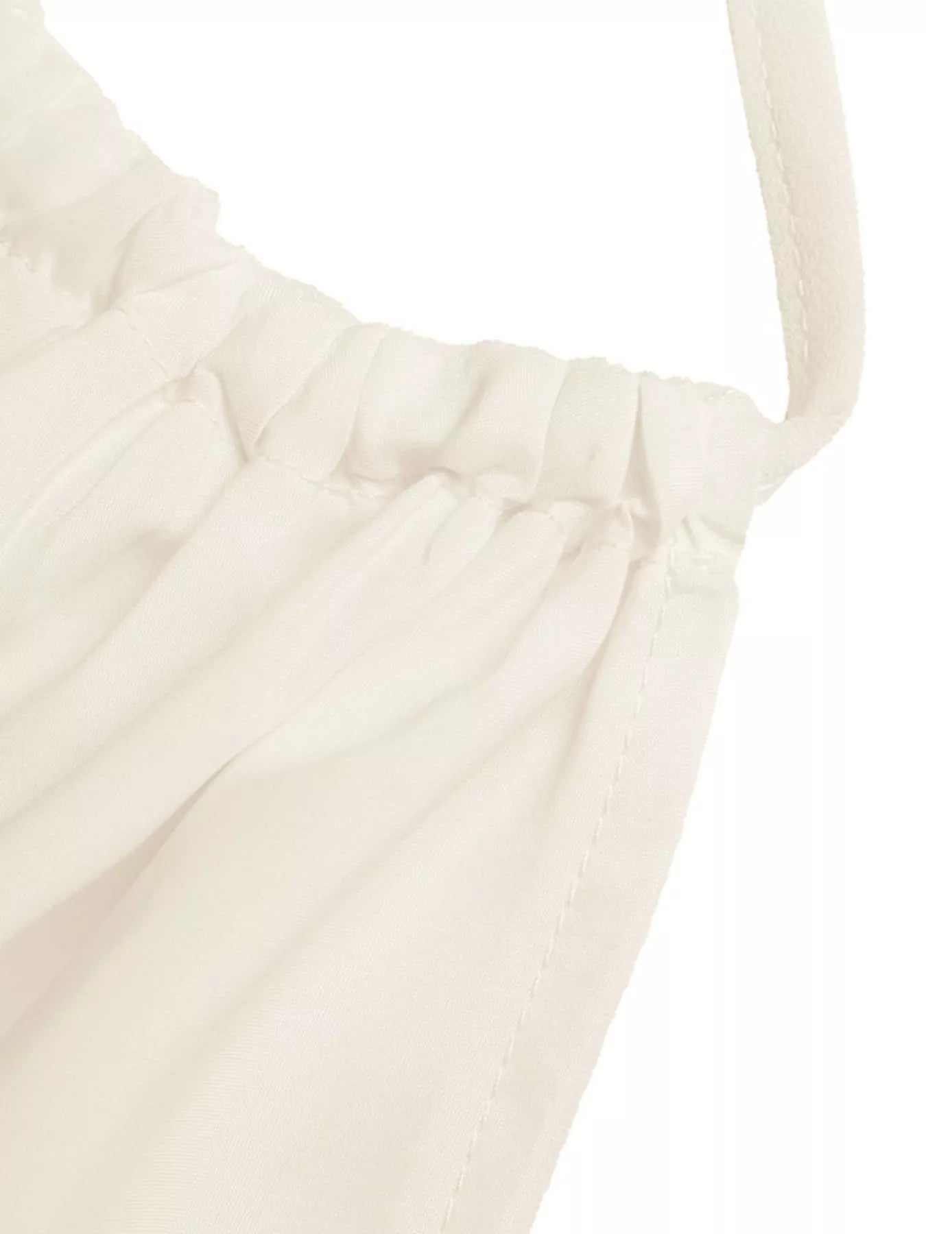 Cedar & Moore halter neck cami in ivory with smocked bodice by Trendsi