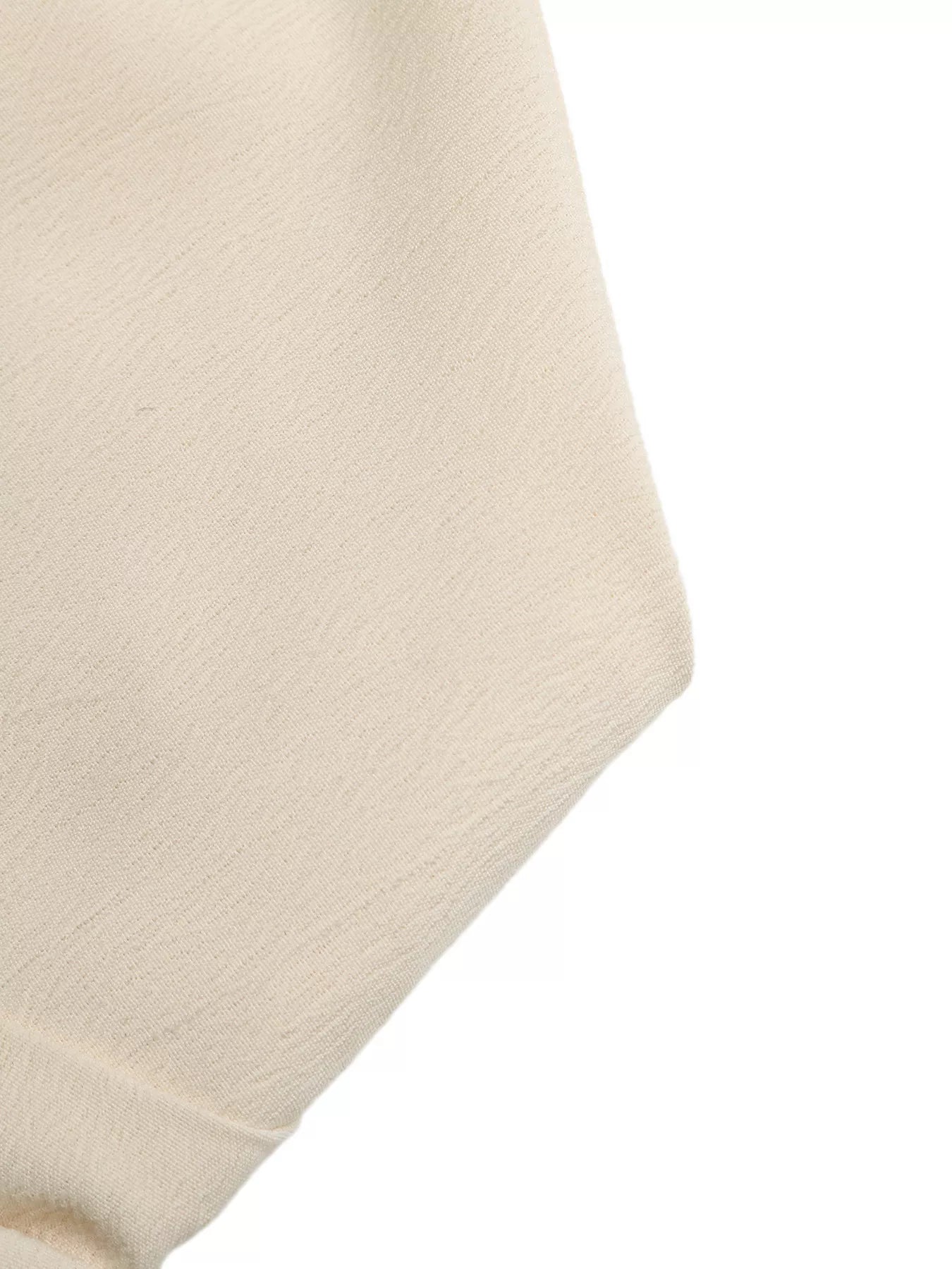 Cedar & Moore Strapless Pleated Detail Romper, beige fabric, by Trendsi