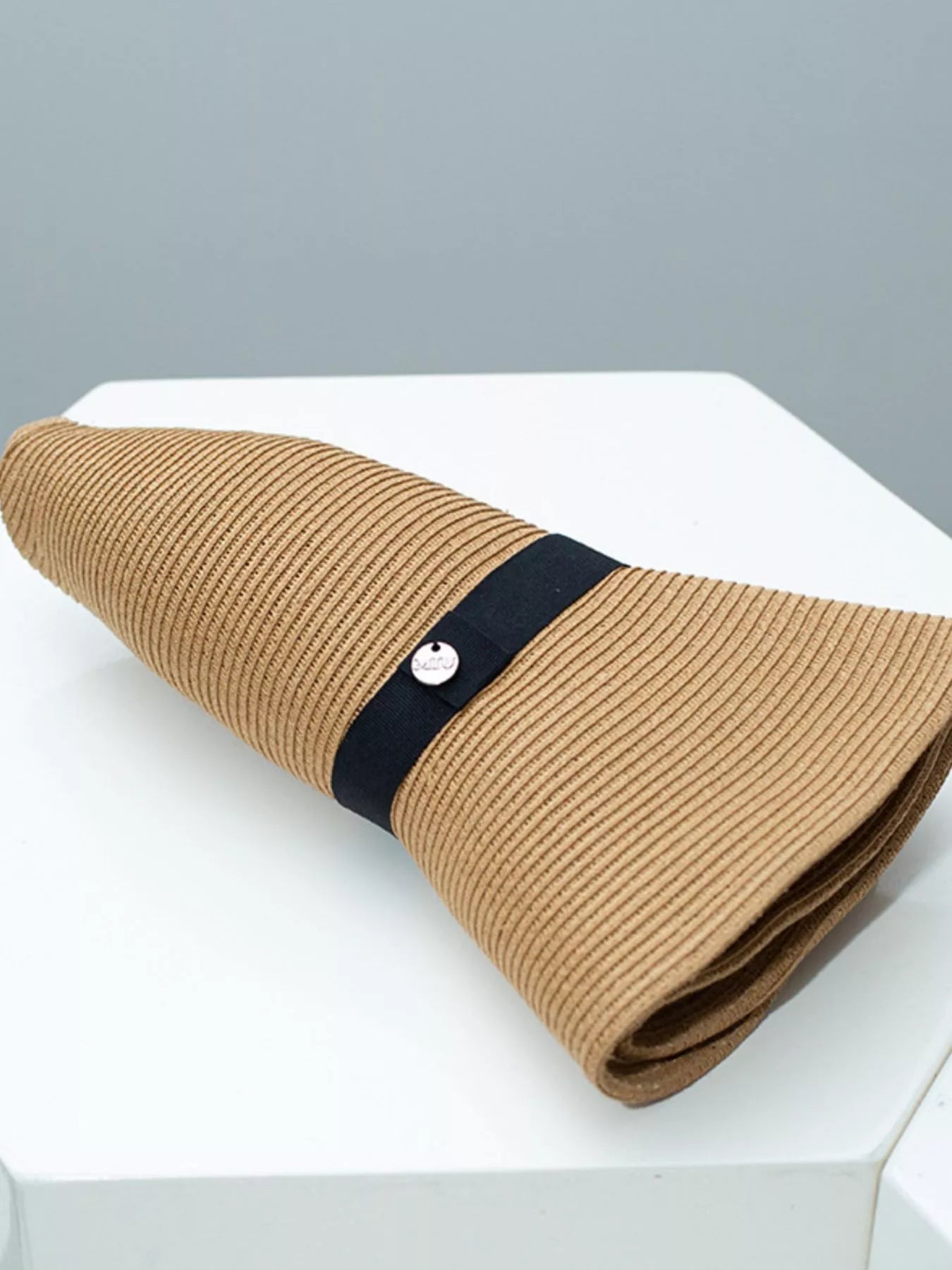 Cedar & Moore Straw Sun Hat with Ribbon, tan straw, Trendsi