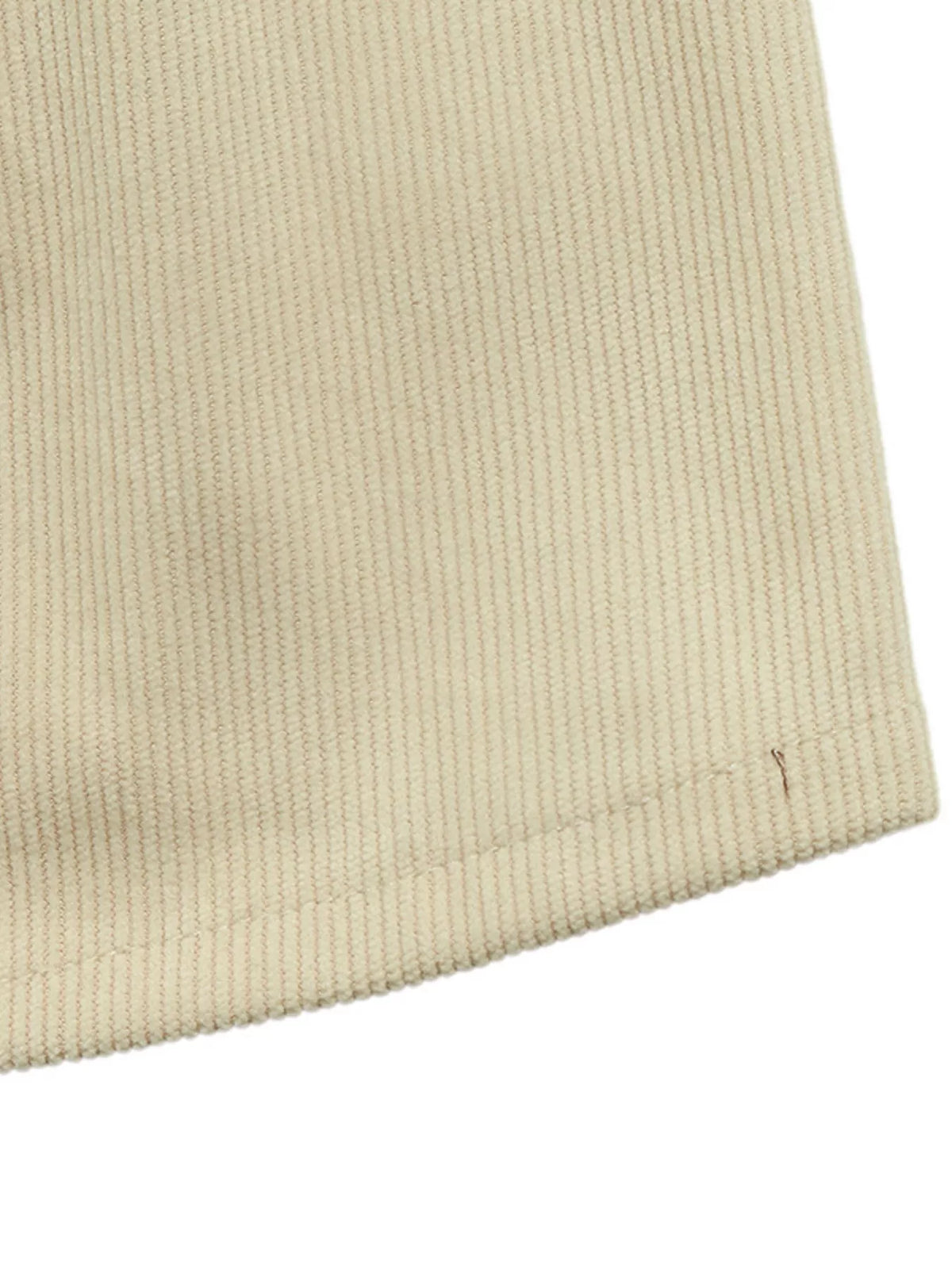 Khaki pleated midi skirt with clean hem and textured weave