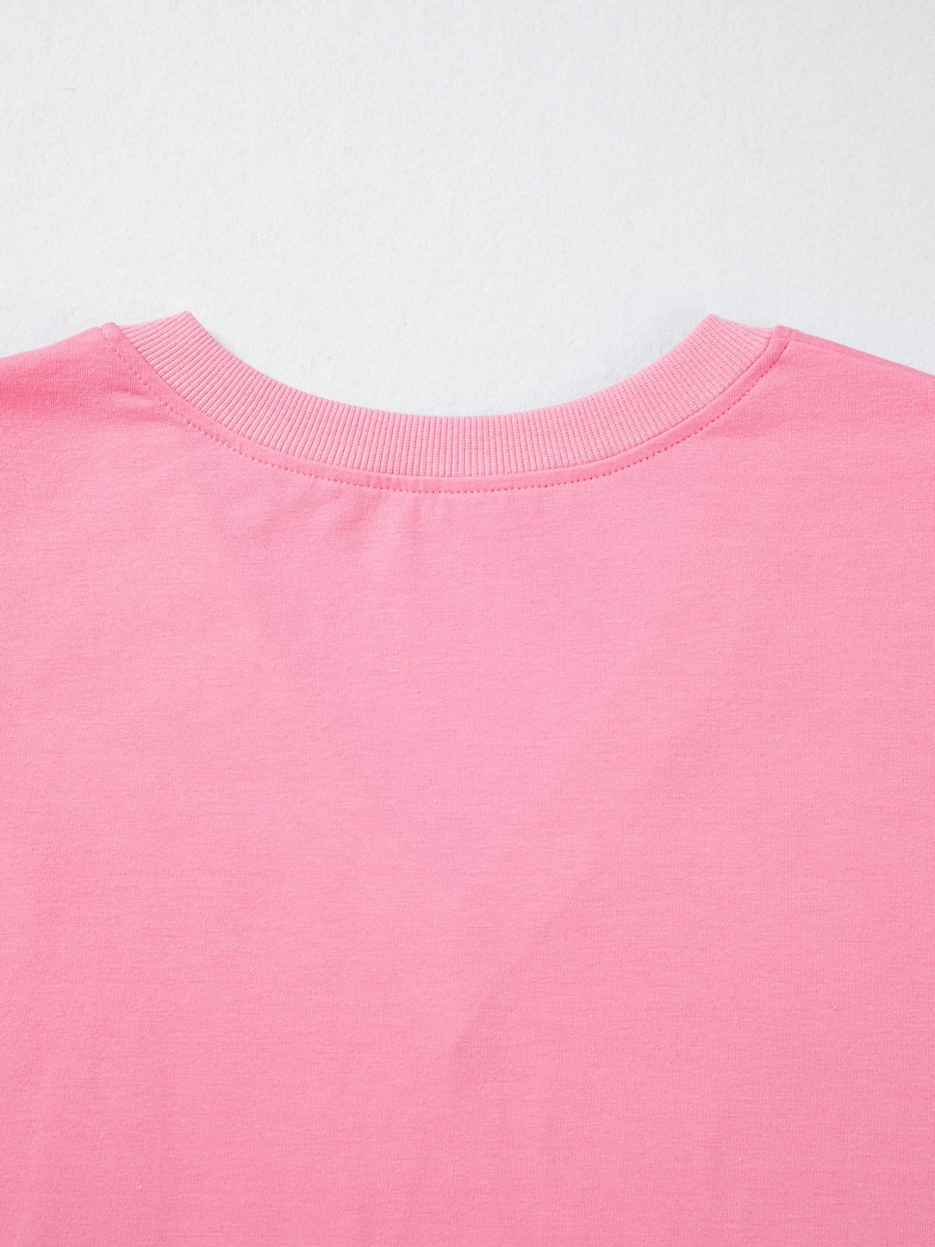 Trendsi pink solid blouse with short puff sleeves