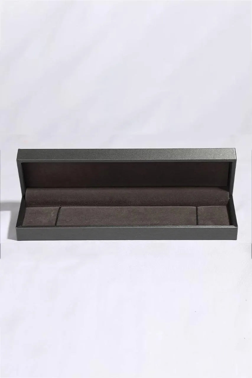 Jewelry presentation box for sterling silver moissanite bracelet