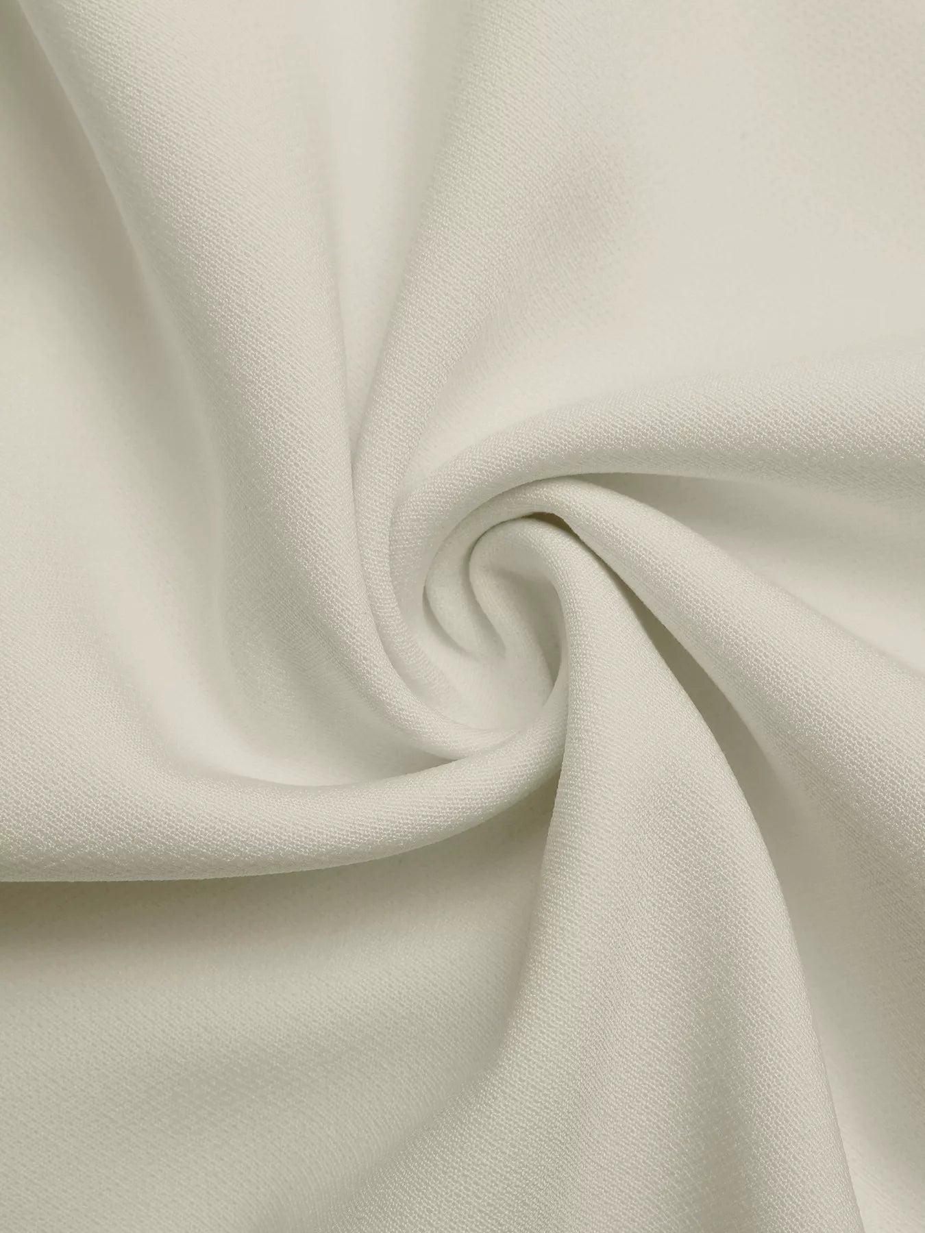 Cedar & Moore Bowknot Trim A-Line Midi Dress ivory fabric close-up