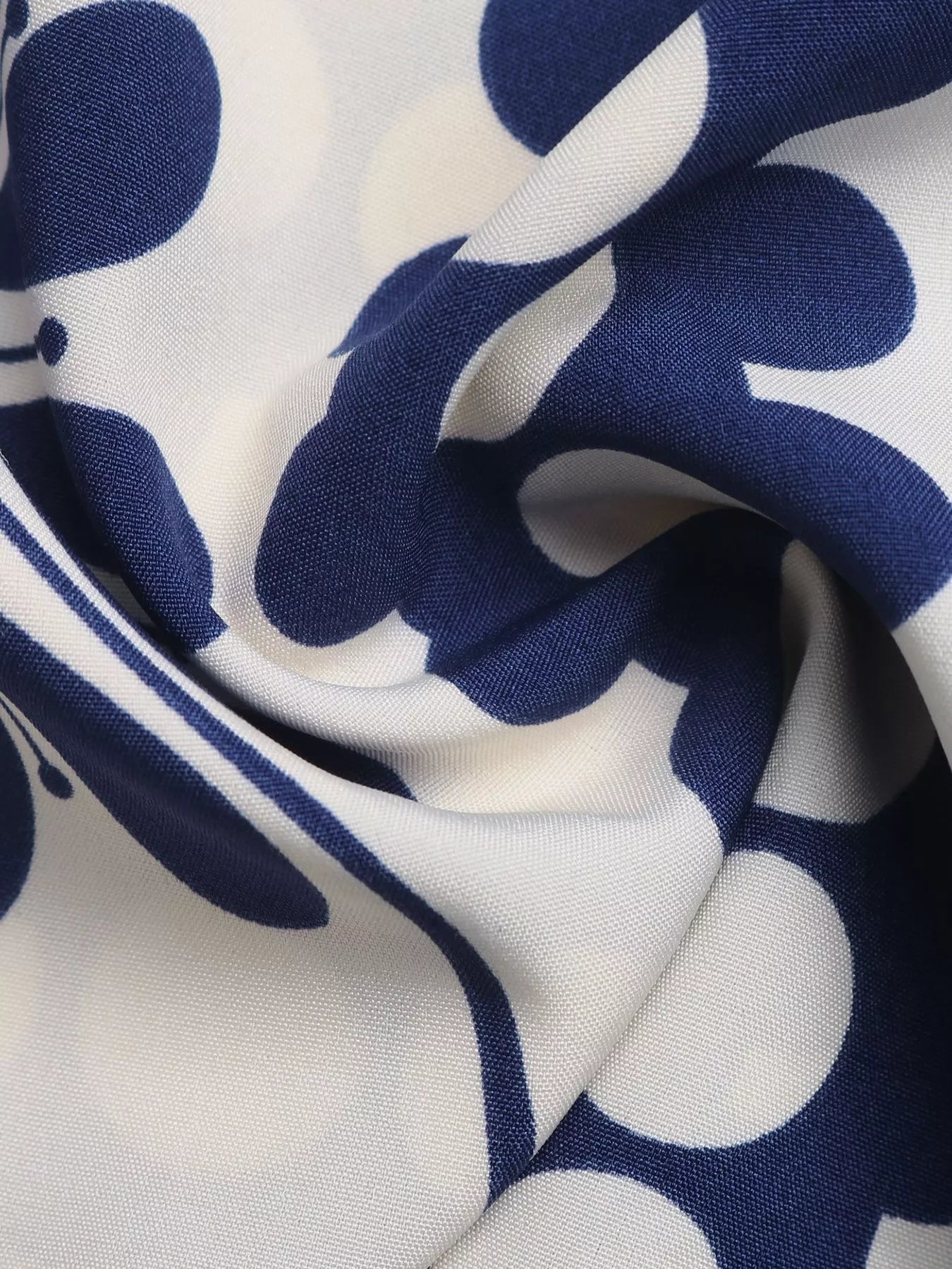 Cedar & Moore Floral Print Cutout Waist Maxi Dress, navy and white pattern