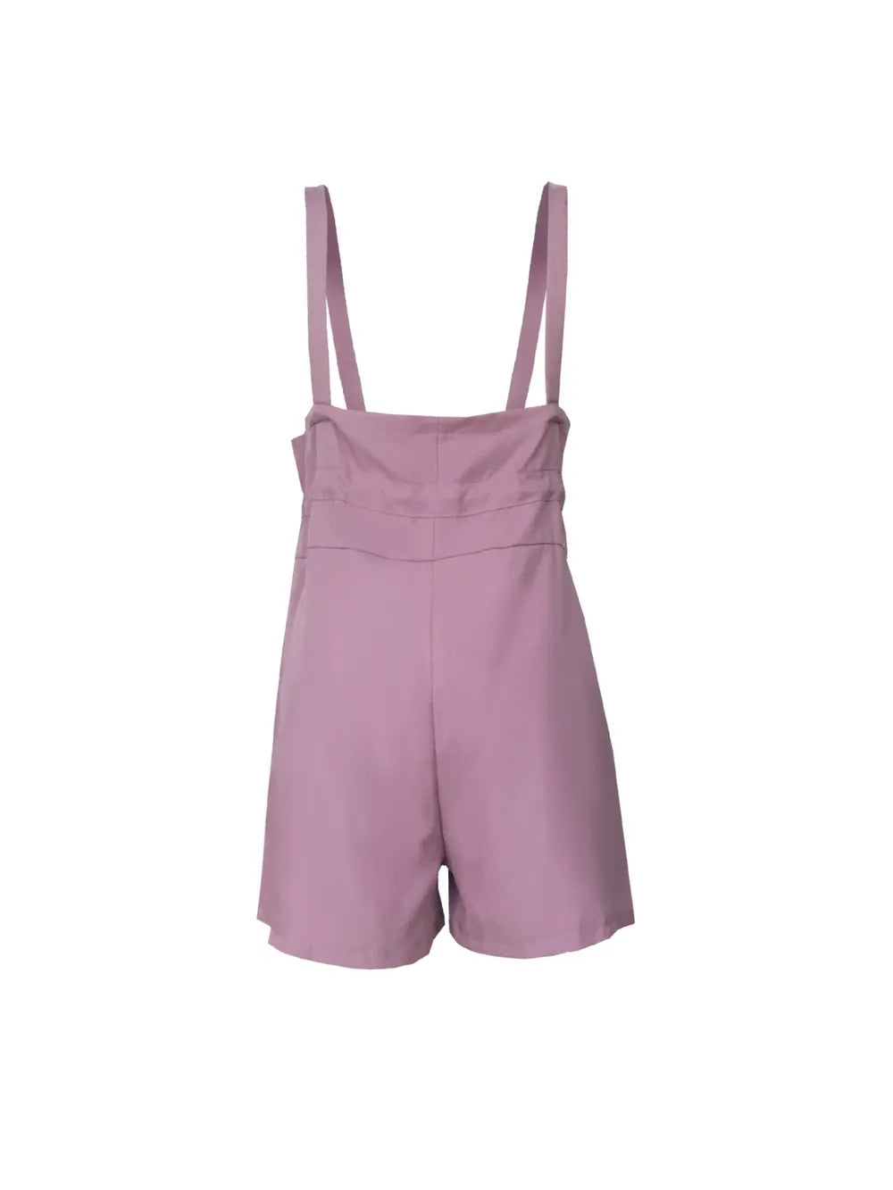 Cedar & Moore Drawstring Wide Strap Overalls with Pockets in lavender