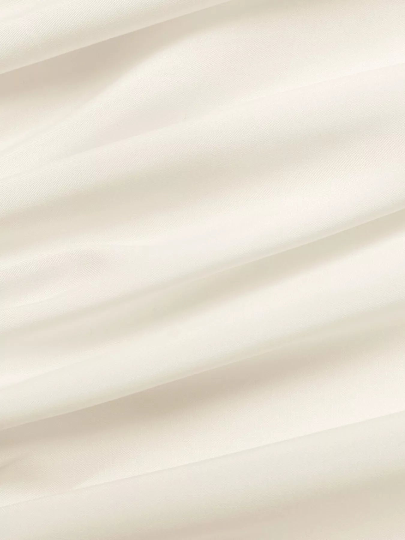 Cedar & Moore Halter Neck Cami ivory satin fabric close-up