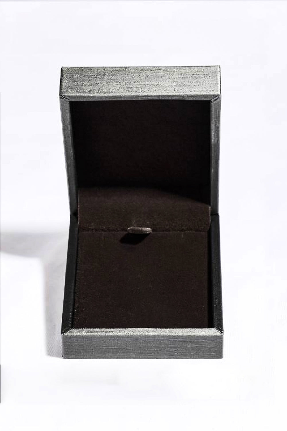 Jewelry gift box with black insert for sterling silver moissanite necklace