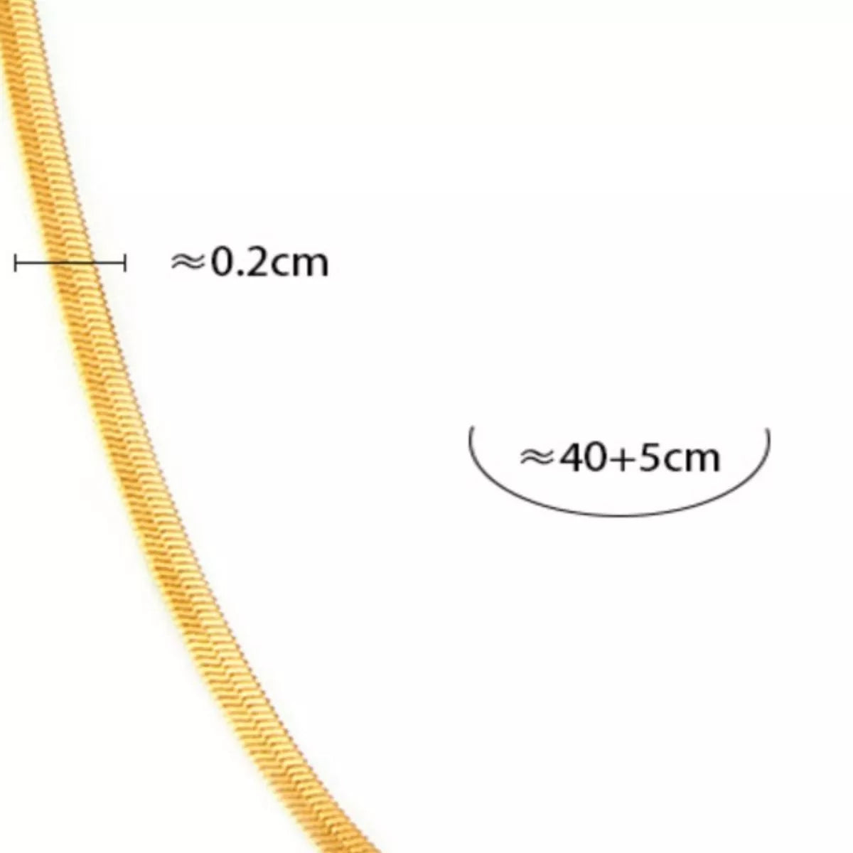 Gold-plated chain necklace with fine round-link texture, no visible pendant