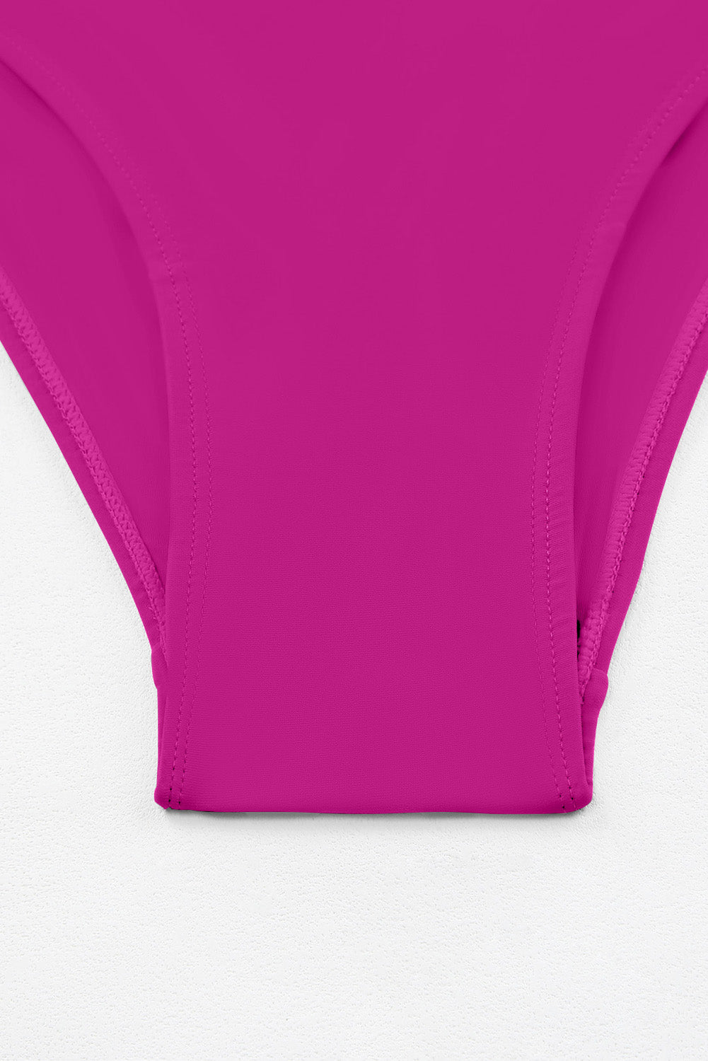 Cerise tankini swim bottoms with ruched seam detail