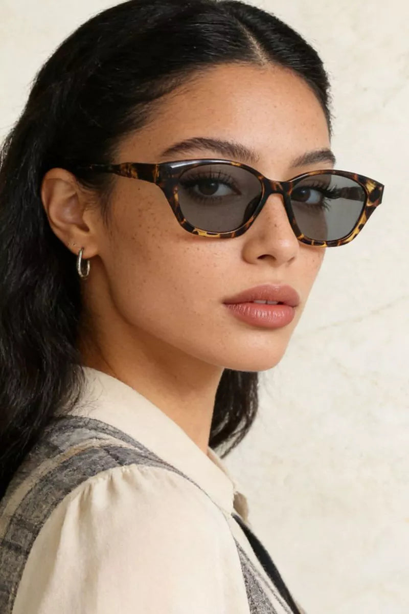 Cedar & Moore UV protection sunglasses with tortoiseshell cat-eye frame, one pair