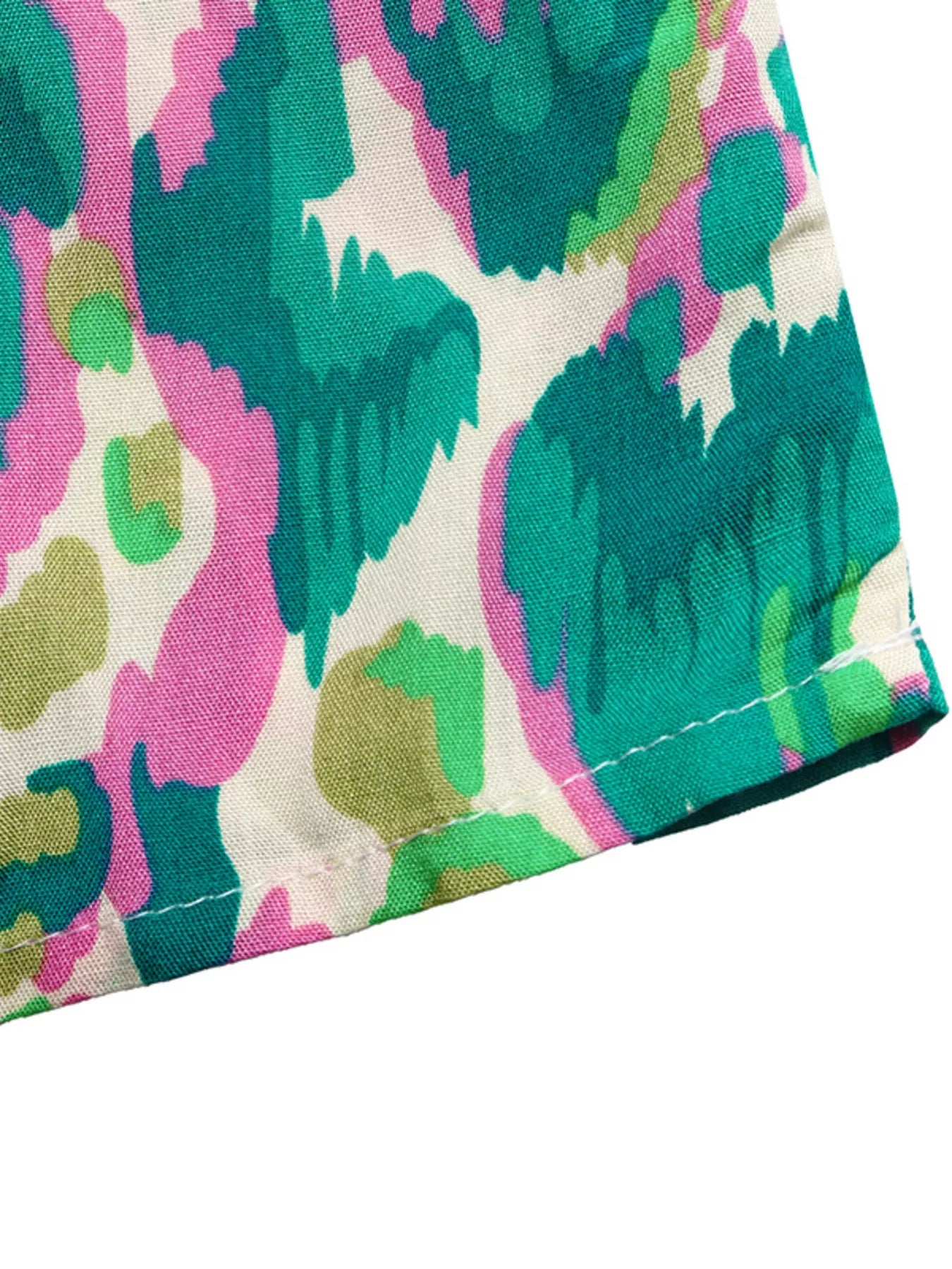 Cedar & Moore Printed V-Neck Flounce Sleeve Dress by Trendsi in vibrant multicolor floral print