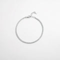 925 sterling silver zircon bracelet, pavé sparkle tennis style with clasp