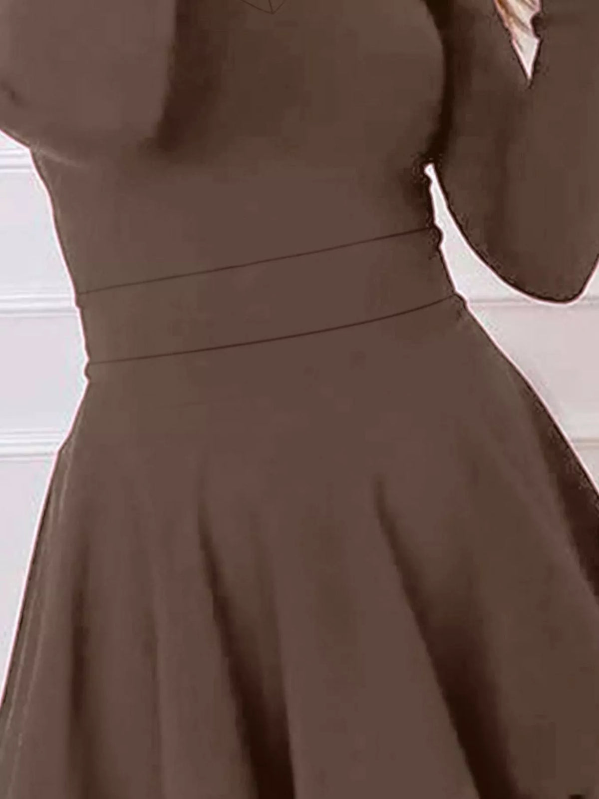 Dark gray tiered ruffle mini dress skirt, flared and layered