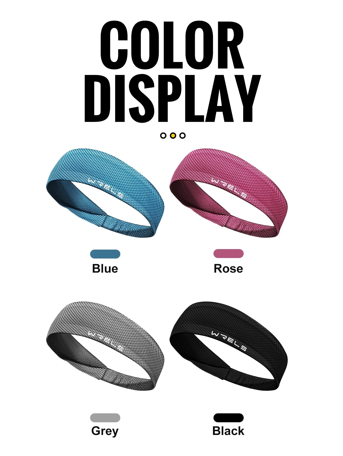 Sport Headband Breathable Fitness Sweatband Non-Slip