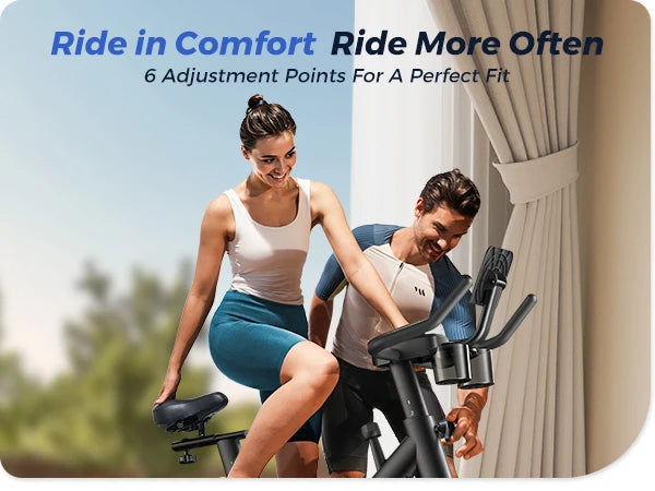 MERACH Exercise Bike Low Noise Indoor Cycling Bike with Training App