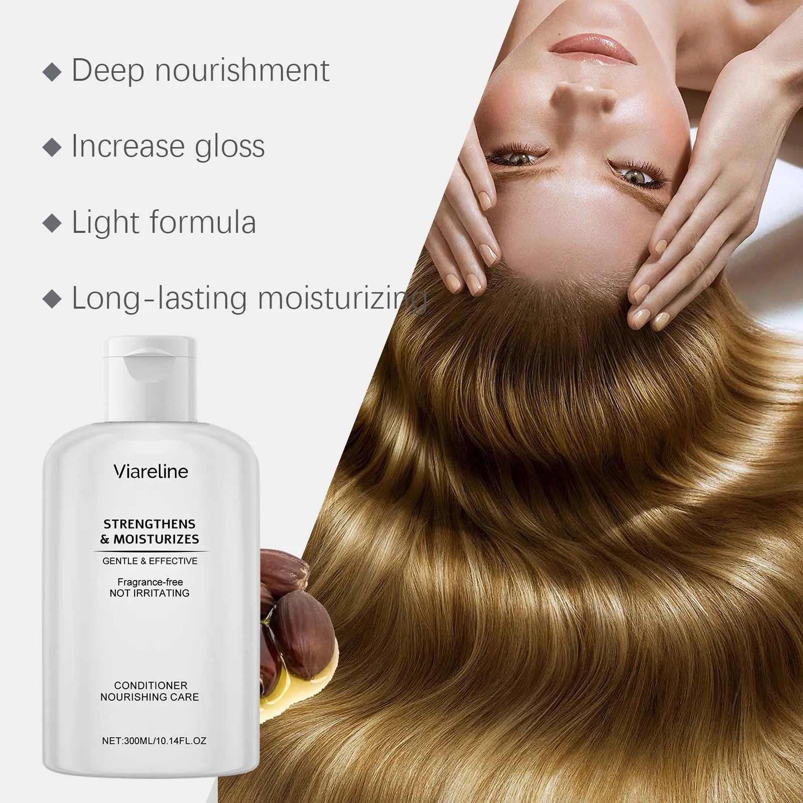 Viareline Nourish Care Shampoo & Conditioner Set - Oil Control & Repair Treatment