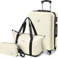 3-Piece Hard-Shell Luggage Set with TSA Lock - Check-In Suitcase, Duffle Bag & Toiletries Bag