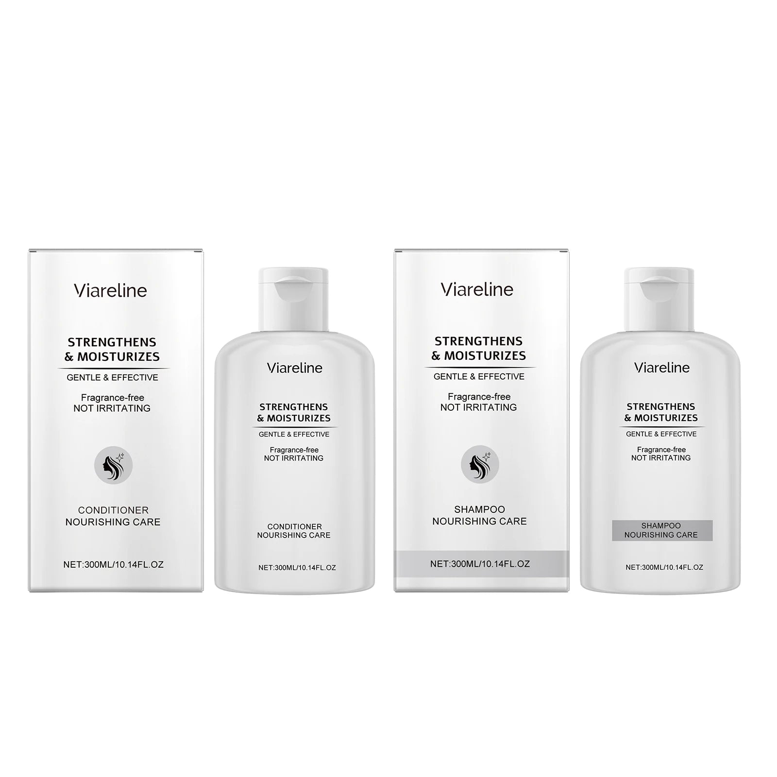 Viareline Nourish Care Shampoo & Conditioner Set - Oil Control & Repair Treatment