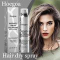 Volumizing dry hair spray; Hoegoa silver bottle and box with marble pattern, 2 items