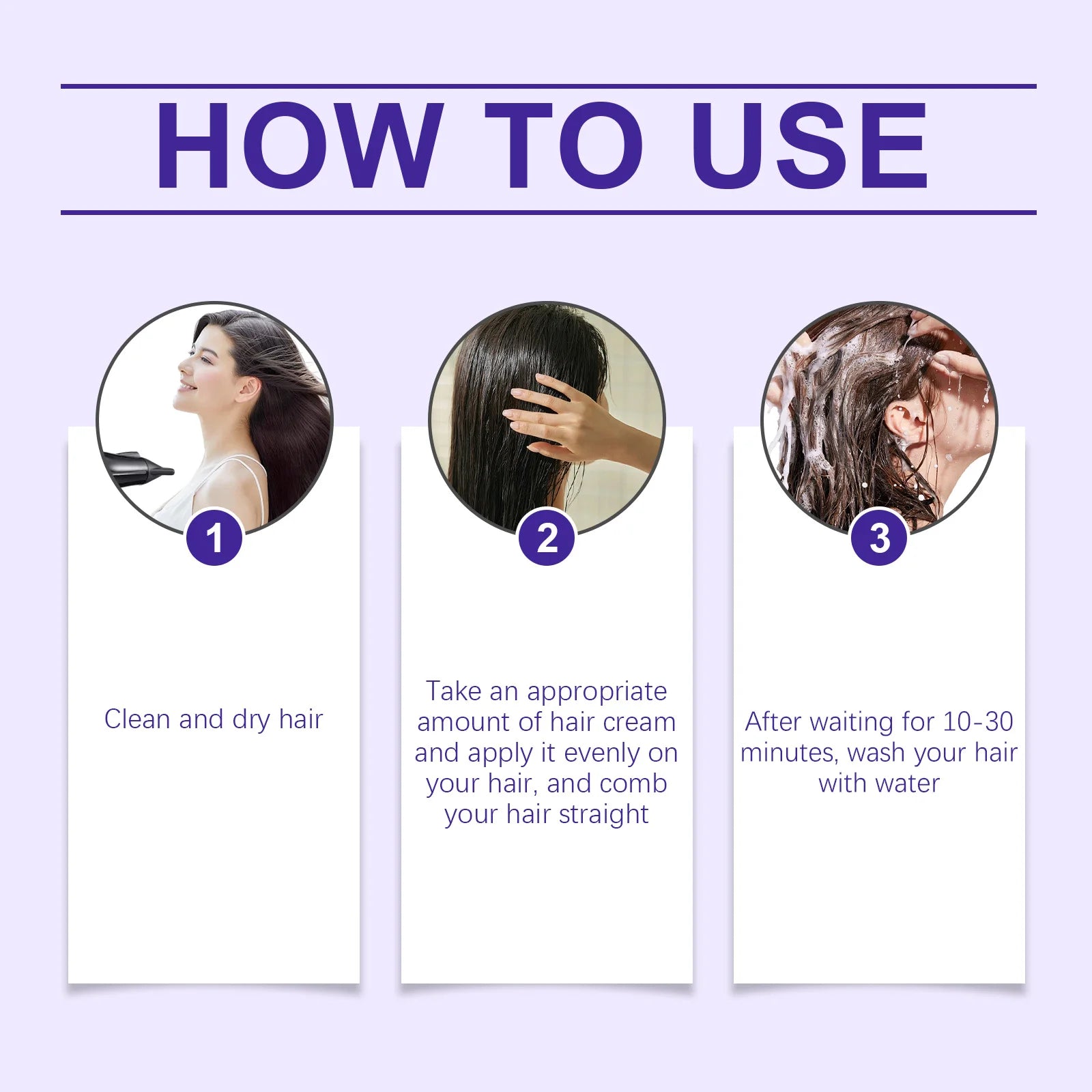 EELHOE Protein Hair Straightening Cream - Smoothing & Repair Treatment for Frizzy Hair