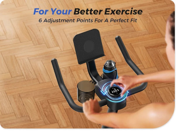 MERACH Exercise Bike Low Noise Indoor Cycling Bike with Training App