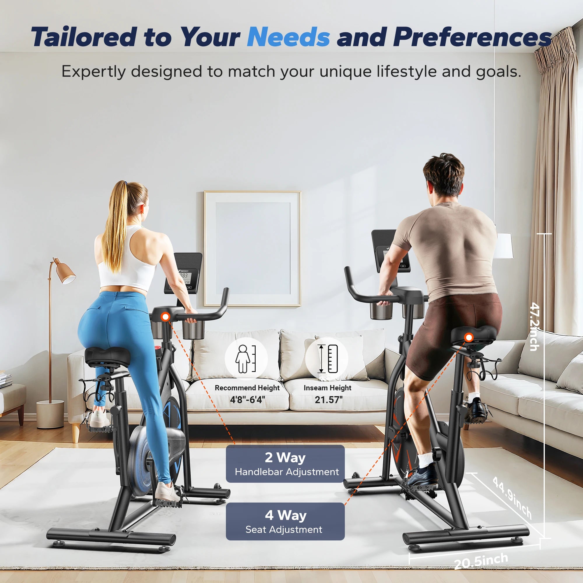 MERACH Exercise Bike S36 for Home Indoor Cycling with Self-developed APP 330lbs Capacity
