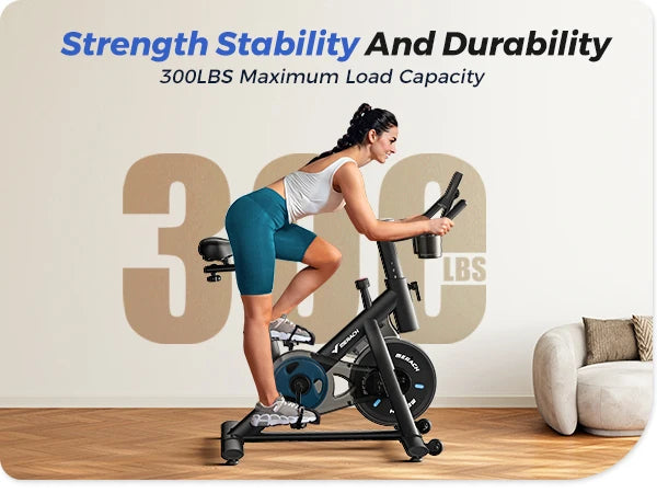 MERACH Exercise Bike Low Noise Indoor Cycling Bike with Training App