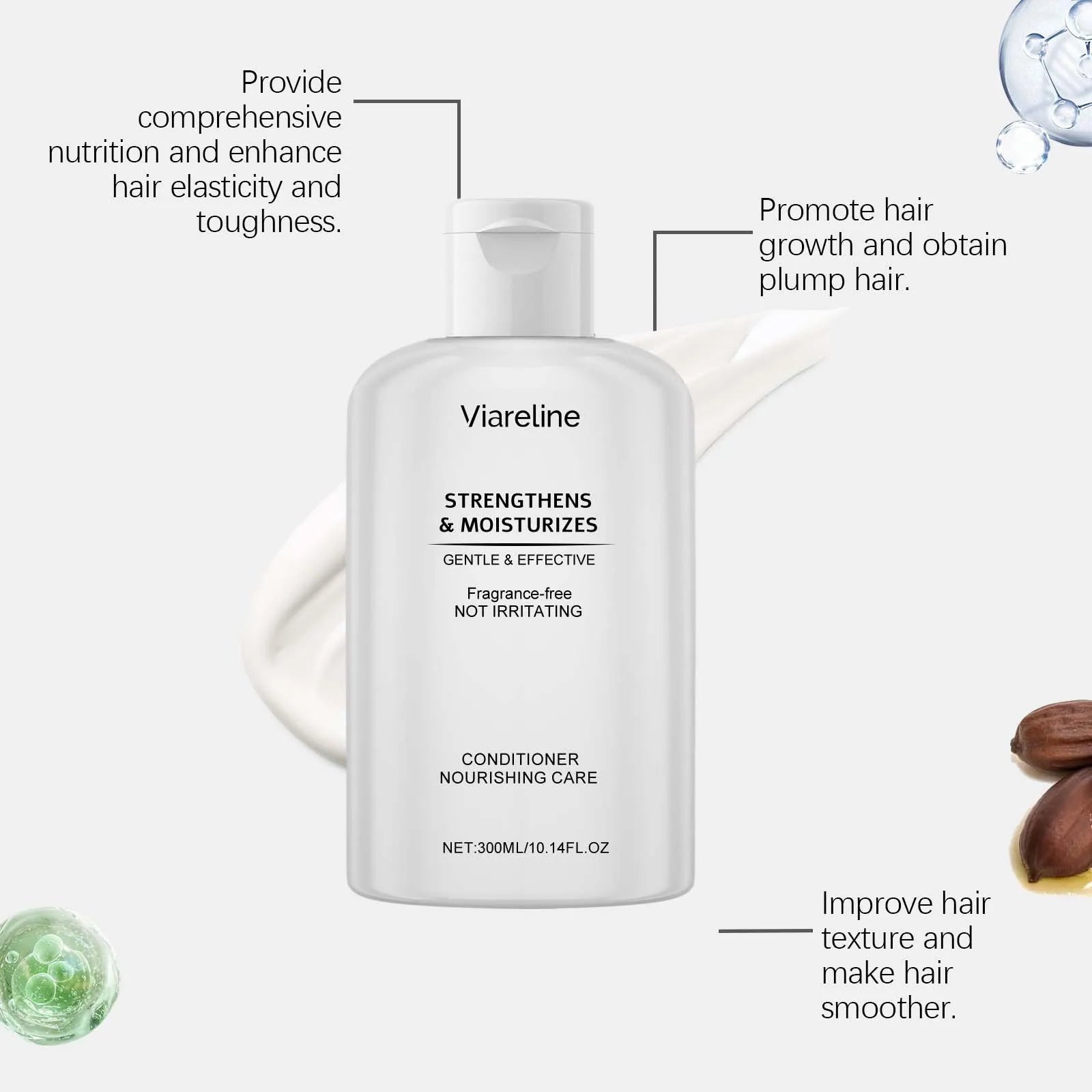 Viareline Nourish Care Shampoo & Conditioner Set - Oil Control & Repair Treatment