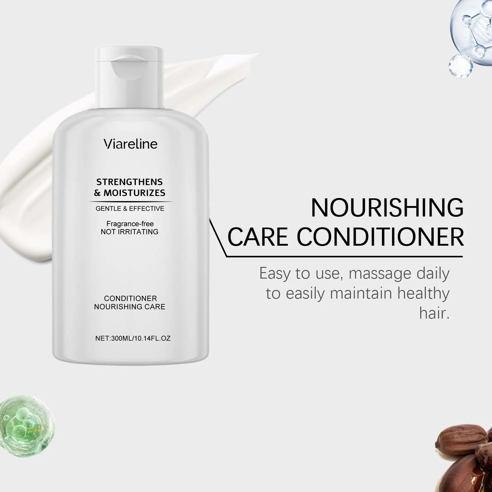 Viareline Nourish Care Shampoo & Conditioner Set - Oil Control & Repair Treatment