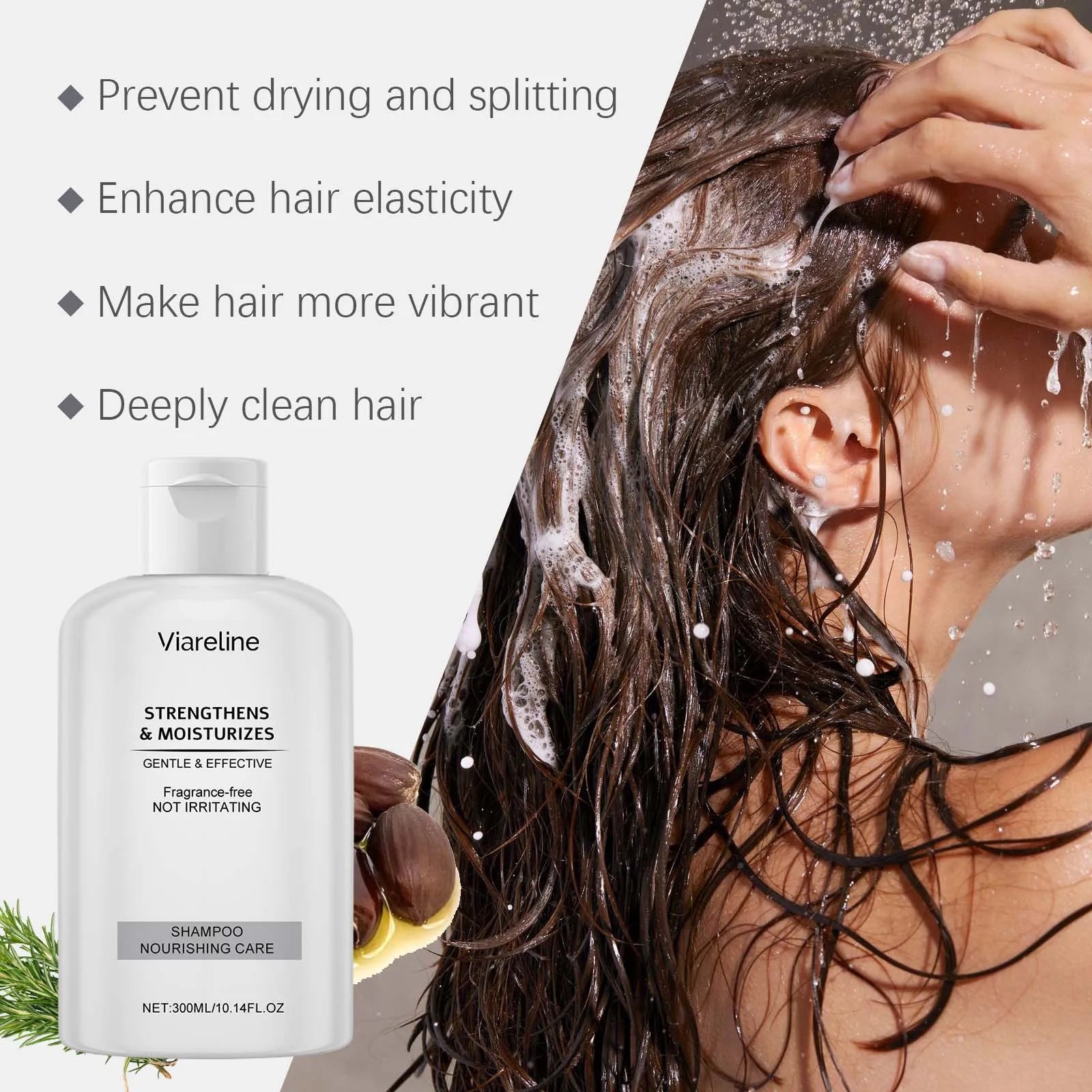 Viareline Nourish Care Shampoo & Conditioner Set - Oil Control & Repair Treatment