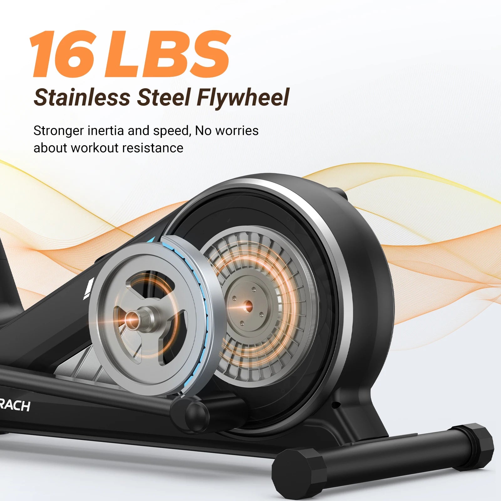 MERACH Elliptical Machine Home Hyper-Quiet Drive System 16 Levels Adjustable Resistance