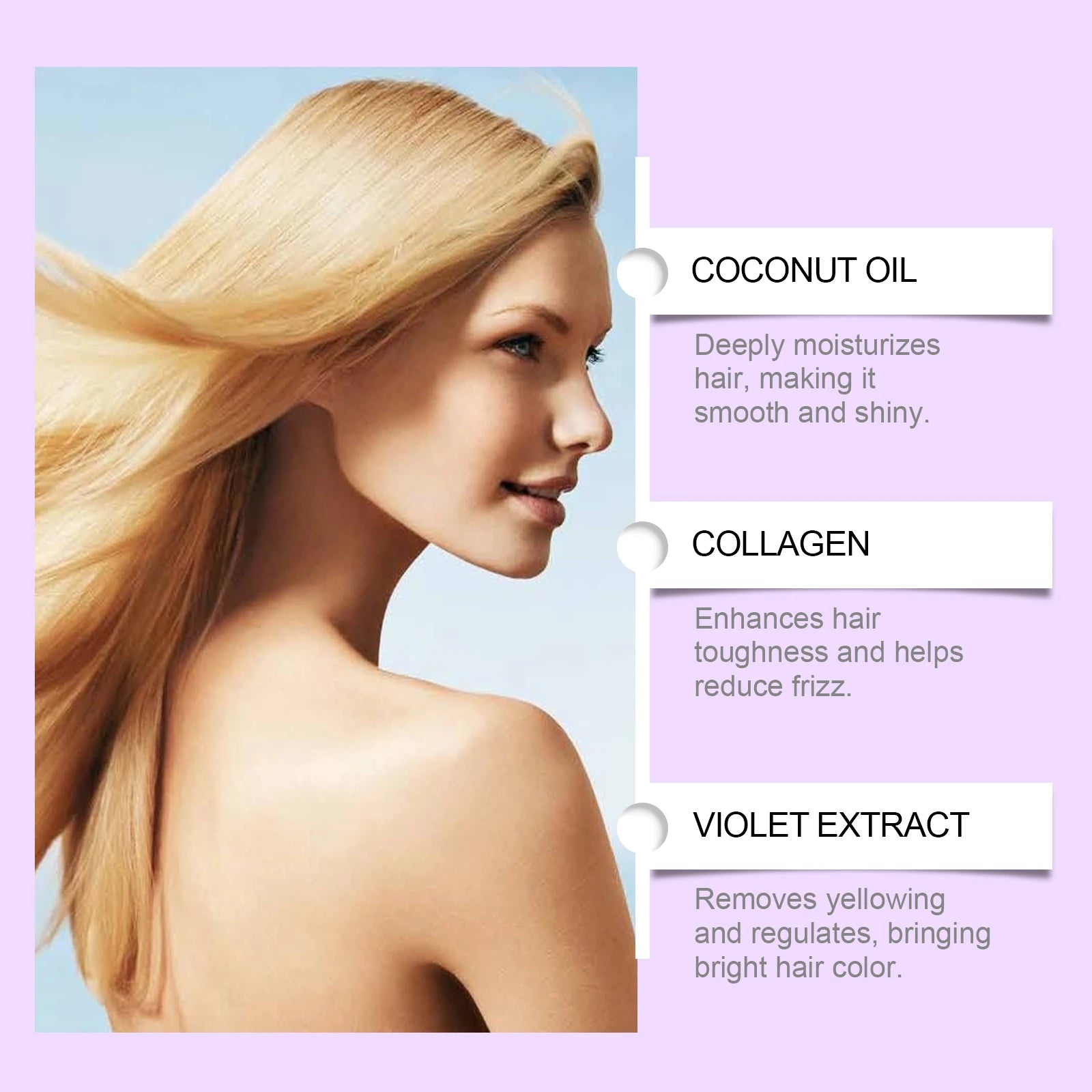 EELHOE Purple Shampoo - Color Maintenance & Toning Treatment for Blonde Hair