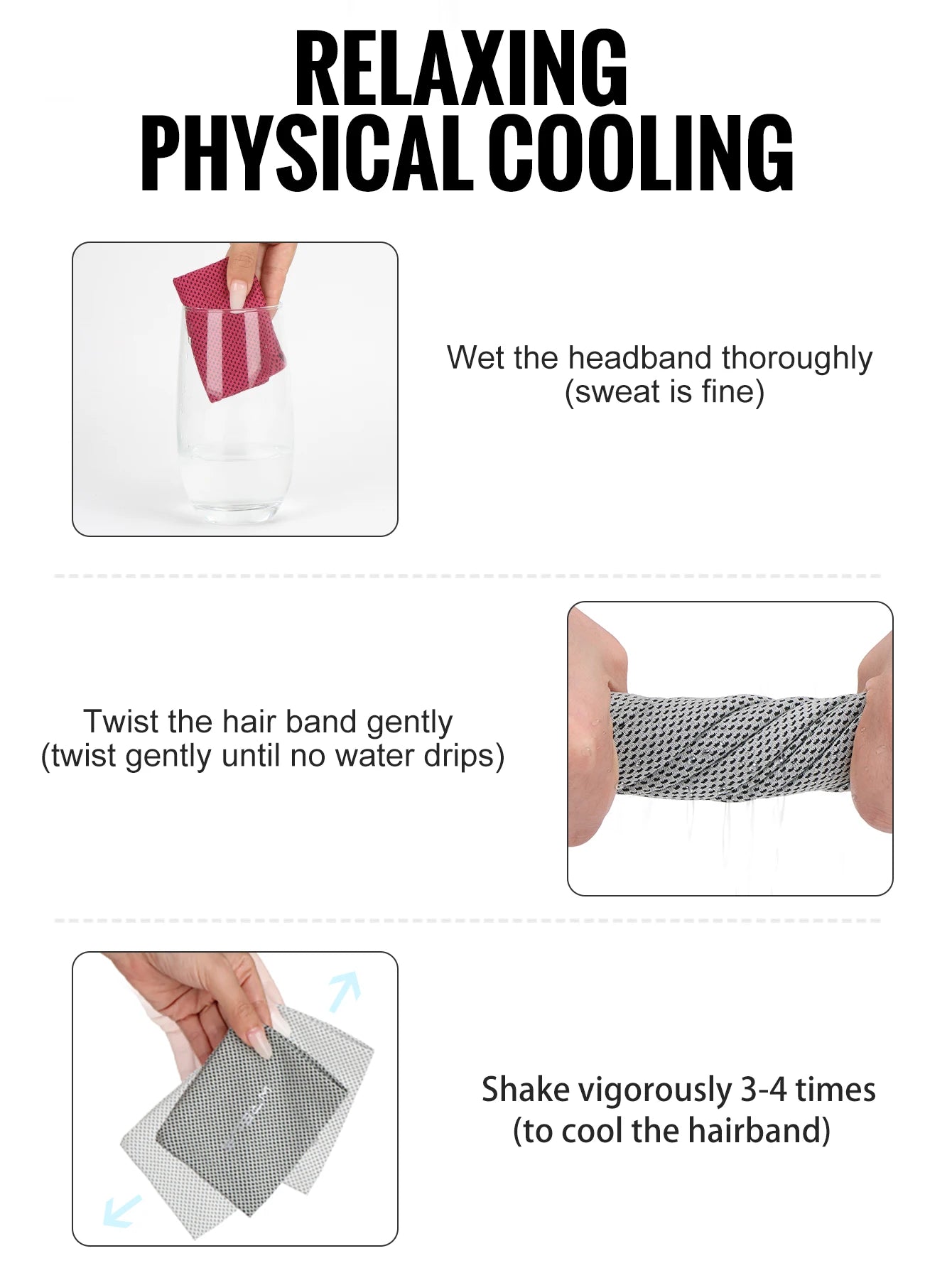 Sport Headband Breathable Fitness Sweatband Non-Slip
