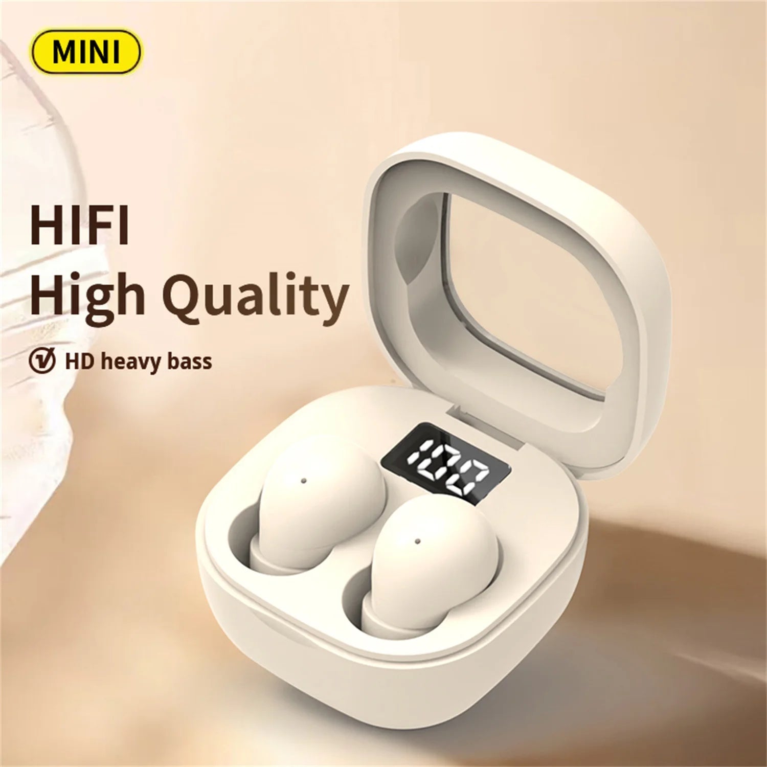 SHUKE SK19 Mini Sports Earbuds - Bluetooth 5.3 Wireless with 480H Standby & IPX5 Waterproof