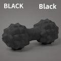 Textured Massage Ball Dual Therapy Ball Black by Cedar & Moore for myofascial release