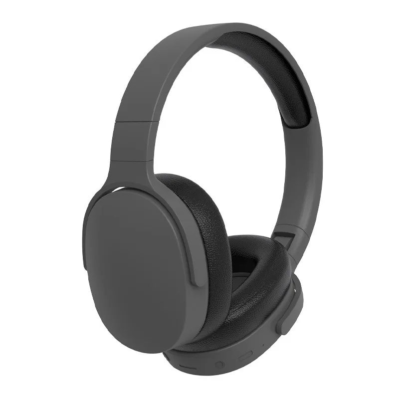 Bluetooth sports headphones, over-ear design in dark color with padded headband