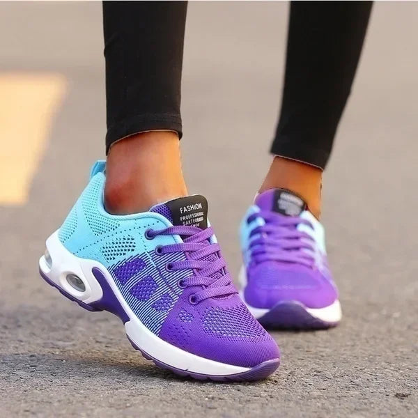 Women's Breathable Mesh Running Shoes - Lightweight Athletic Sneakers for Walking & Sports
