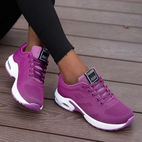 Women's Breathable Mesh Running Shoes - Lightweight Athletic Sneakers for Walking & Sports
