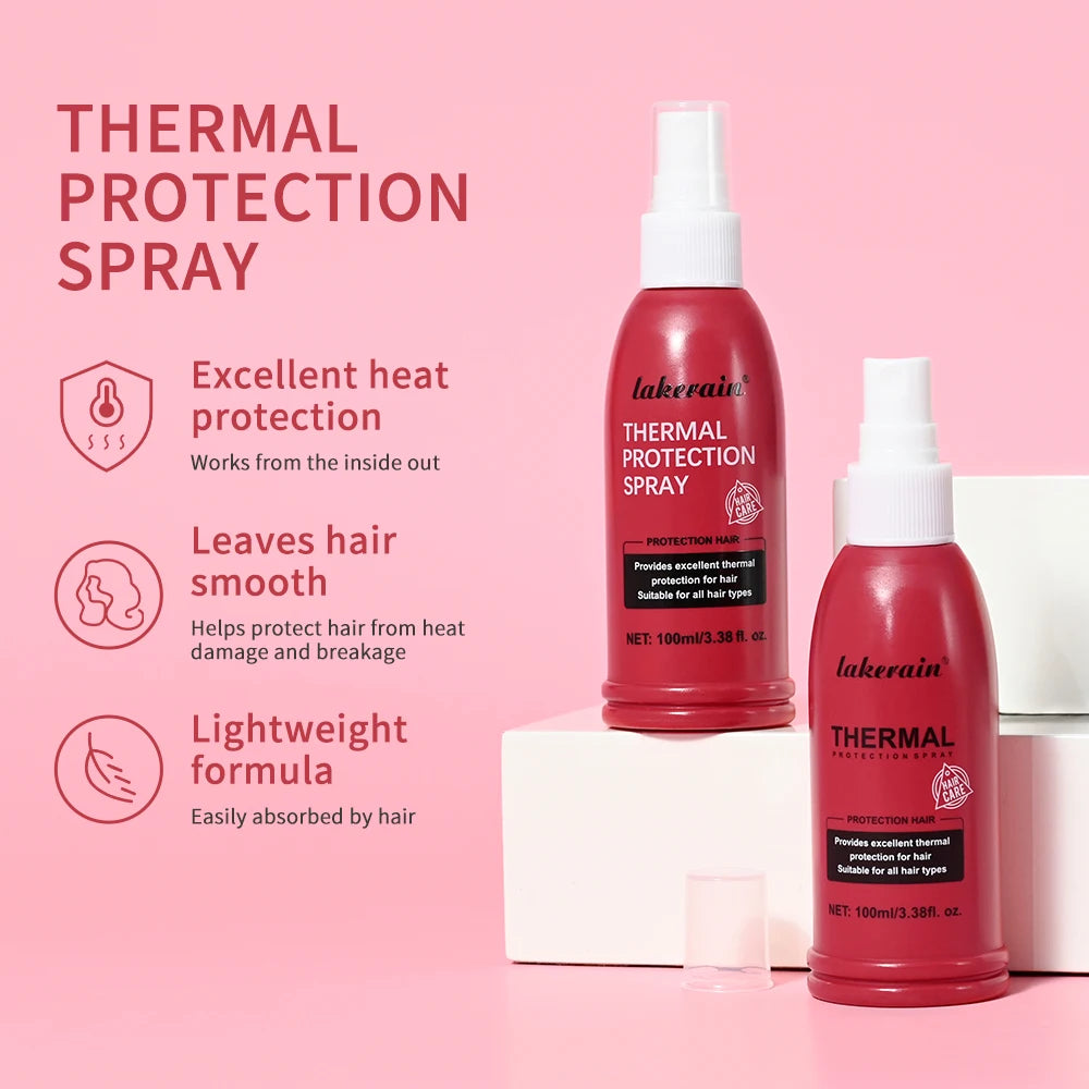 Lakerain Thermal Protection Spray (2 x 100ml), red bottles with white spray caps