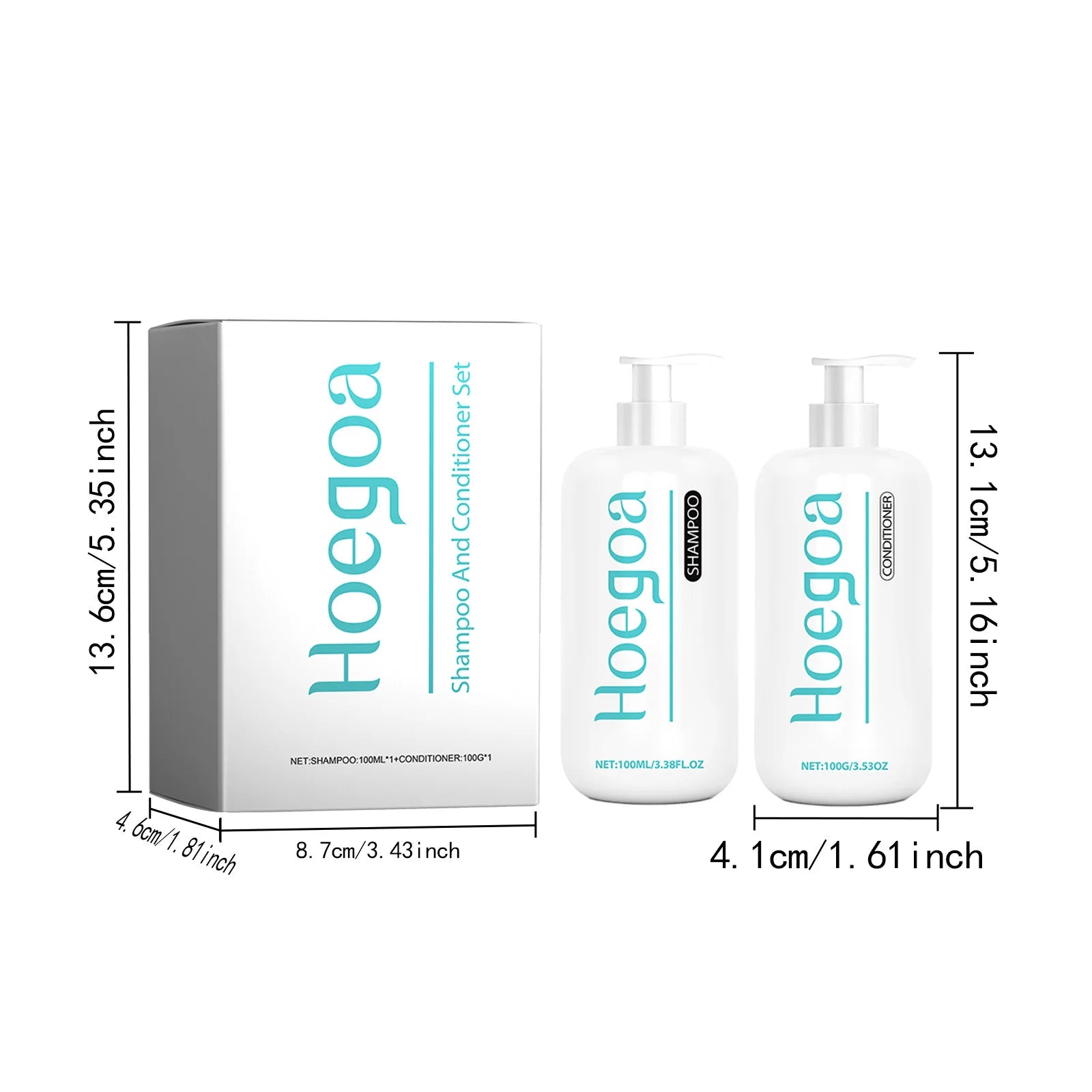 Hoegoa Shampoo & Conditioner Set - Strengthen Growth, Repair Damage & Reduce Hair Loss
