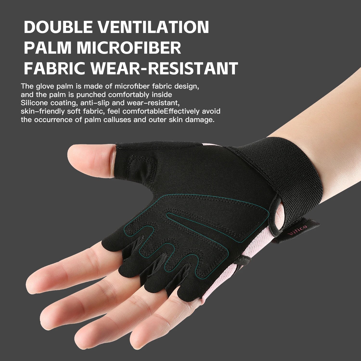Half-Finger Sport Gloves - Breathable Anti-Slip for Gym, Cycling & Fitness