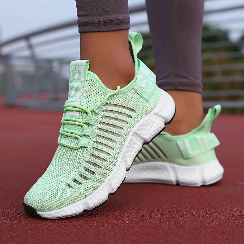 Women's Breathable Sneakers - Lightweight Running & Sport Shoes