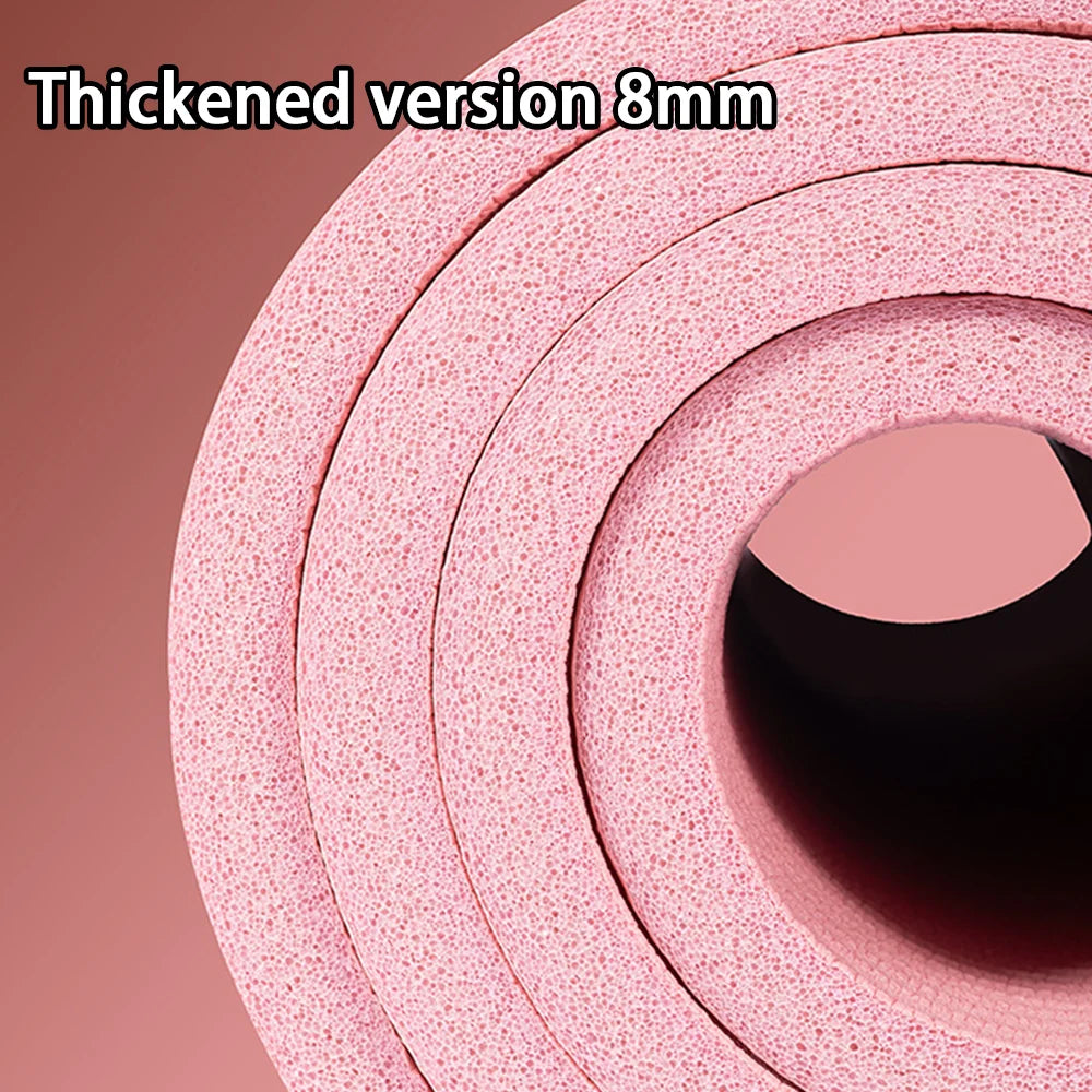 8mm NBR Yoga Mat - Extra Thick Non-Slip Mat for Yoga & Home Fitness