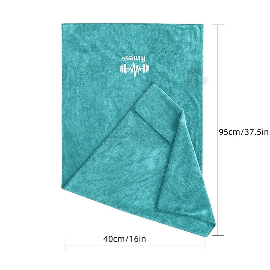Microfiber Gym Towel - Super Soft Quick-Drying Sports Towel 37.5"x16" for Yoga & Fitness