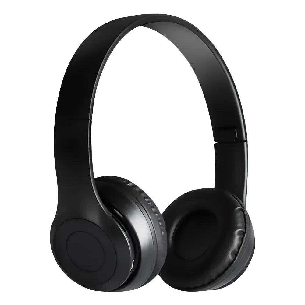 Cedar & Moore P47 wireless over-ear headphones in black, foldable with HiFi stereo bass