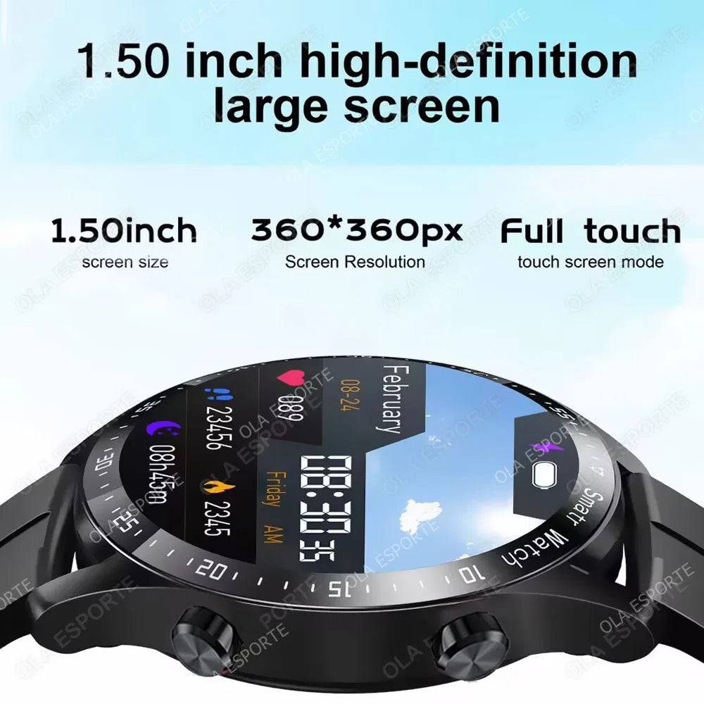 Ola Esporte Smart Watch - 1.5" HD Round Display with Bluetooth Calling & GPS Tracking