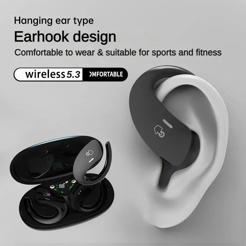 TWS Wireless Sport Earbuds - Bluetooth Headphones with Dual Mic & Waterproof Design
