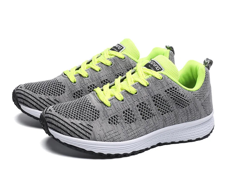 Women's Breathable Mesh Walking Shoes - Lightweight Slip-On Athletic Sneakers