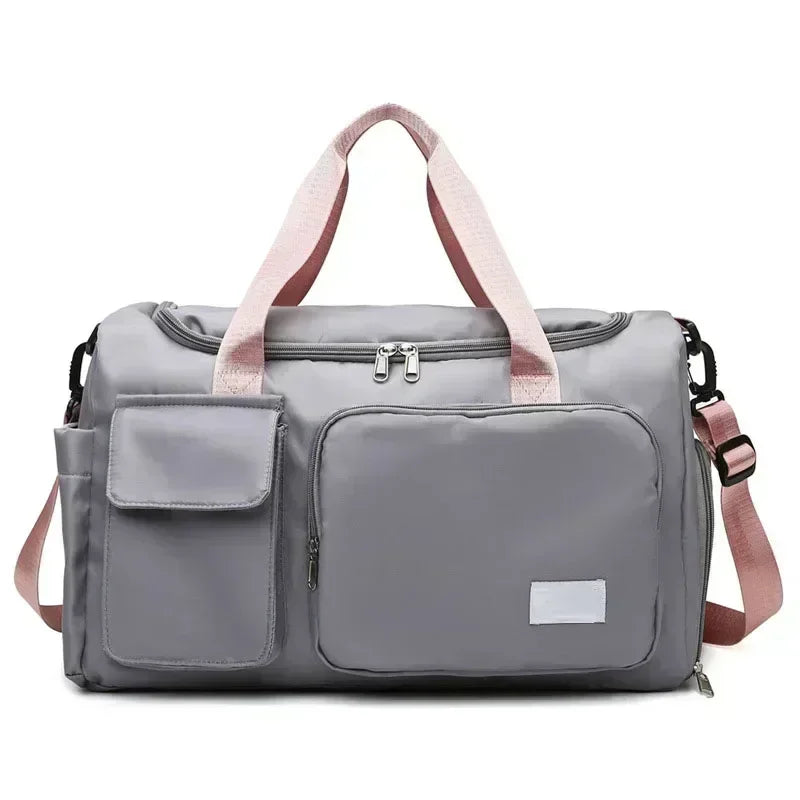 Large Capacity Gym/Overnight Duffle Bag with Shoe Compartment